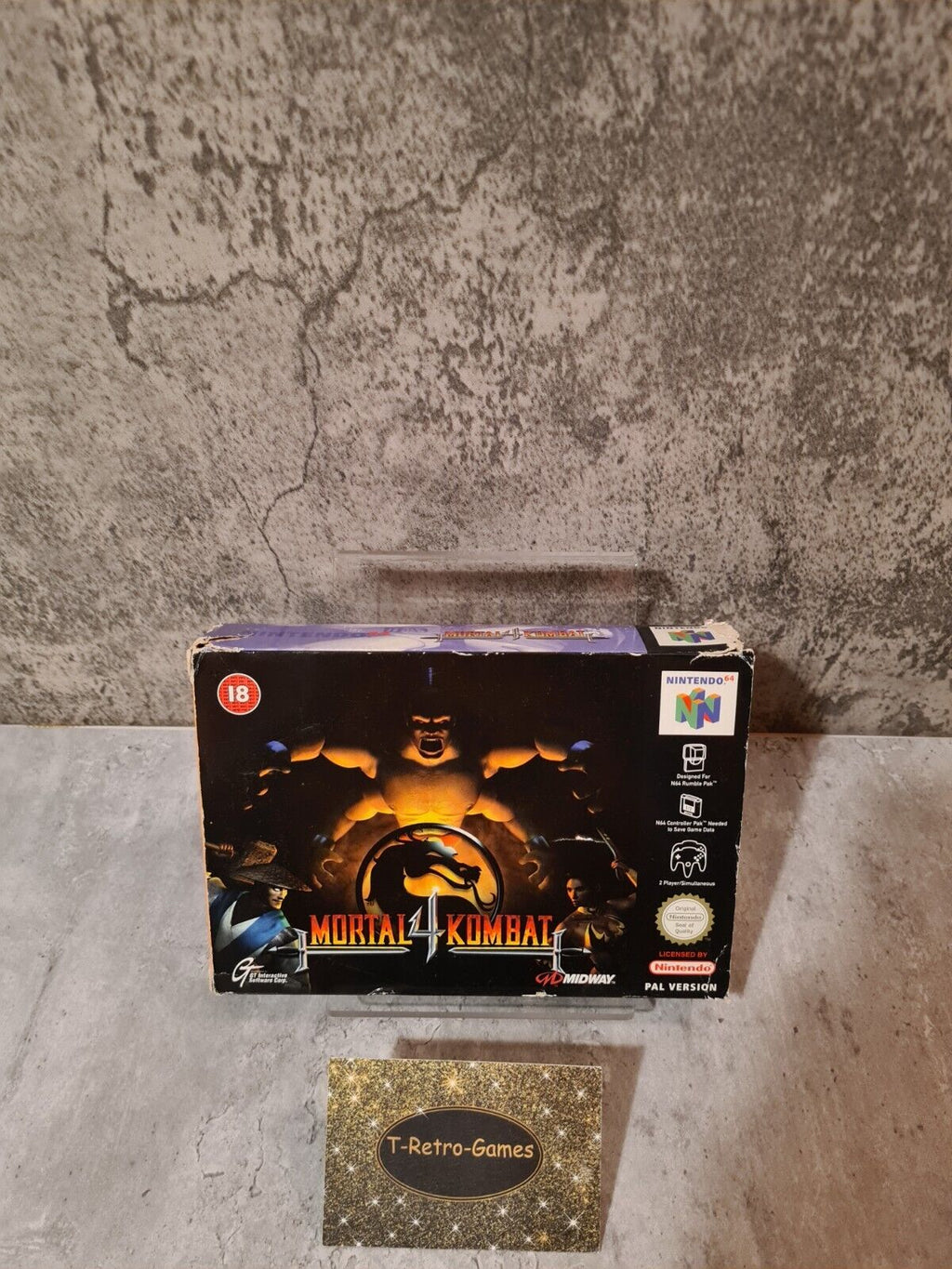 N64 Nintendo 64 Mortal Kombat 4 mit OVP und Anleitung EUR - T-Retro-Games 