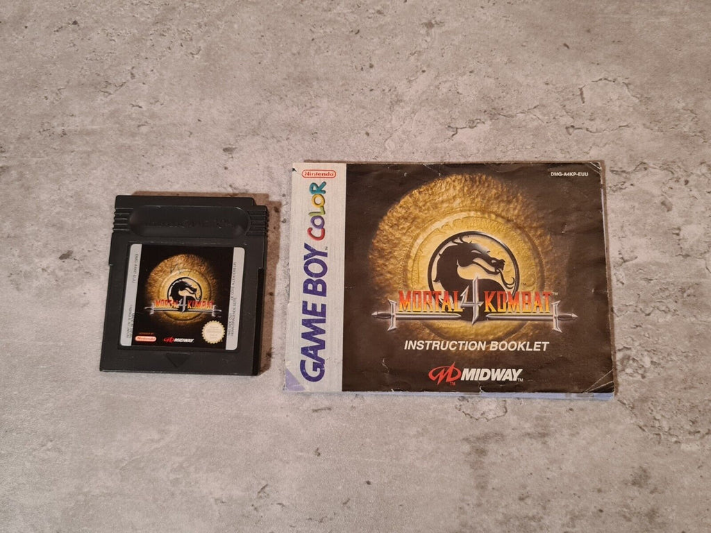 Nintendo Game Boy Color Mortal Kombat 4 mit OVP und Anleitung EUR - T-Retro-Games 