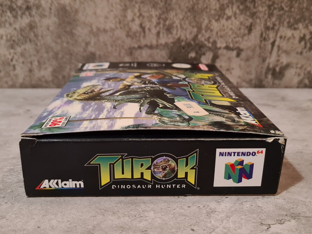 N64 Nintendo 64 Turok Dinosaur Hunter mit OVP und Anleitung NOE - T-Retro-Games 