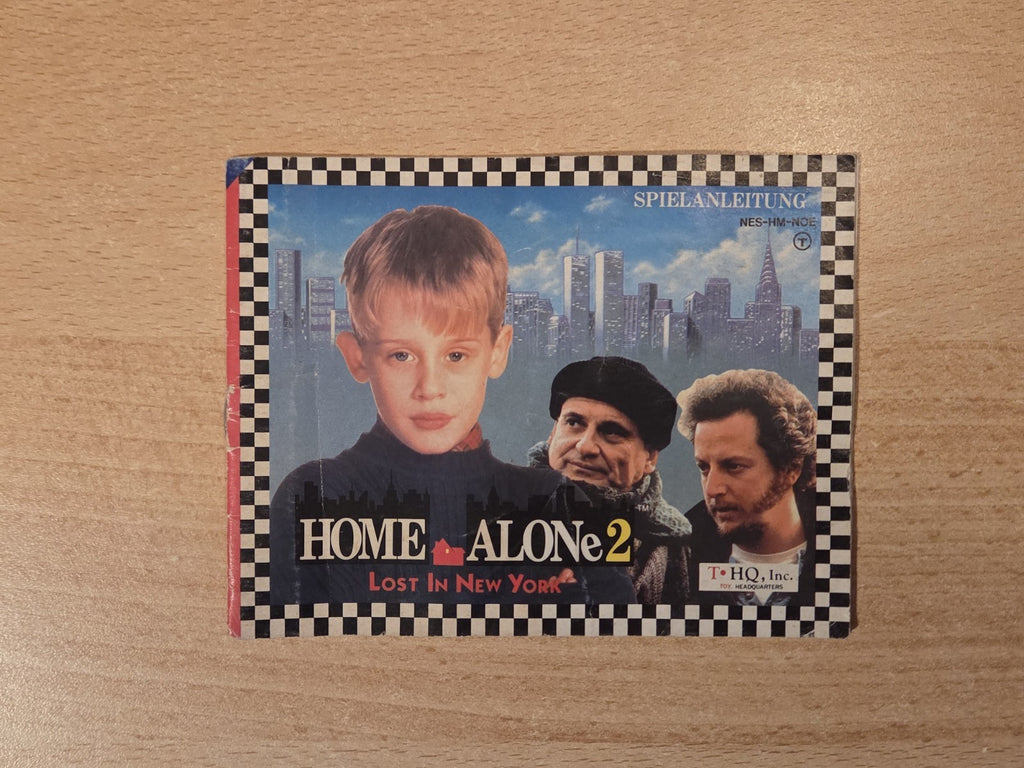 NES Home Alone 2 Lost In New York Spielanleitung Instruction Booklet NOE