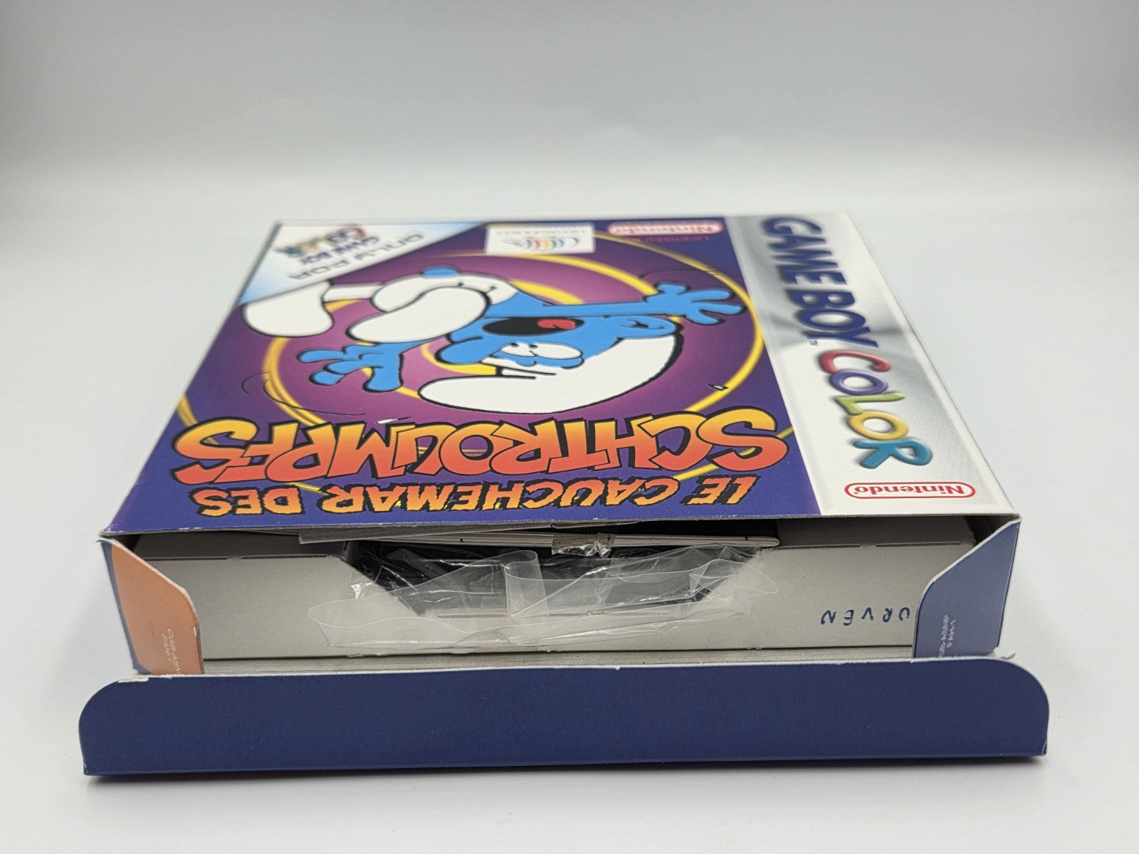 Nintendo Game Boy Color Le Cauchemar Des Schtroumpfs mit OVP und Anleitung FAH