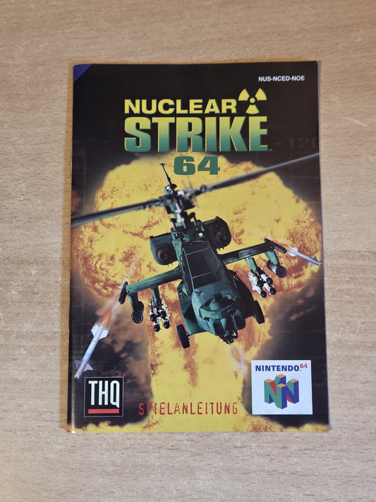N64 Nintendo 64 Nuclear Strike Instruction Booklet NOE
