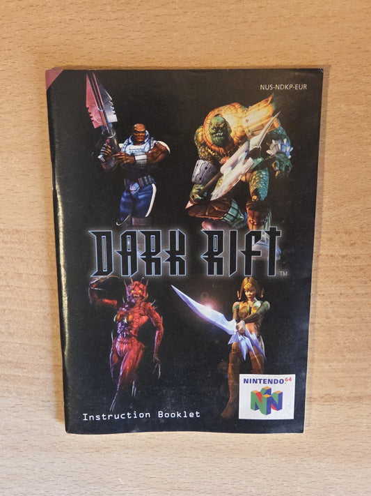 N64 Nintendo 64 Dark Rift Spielanleitung EUR