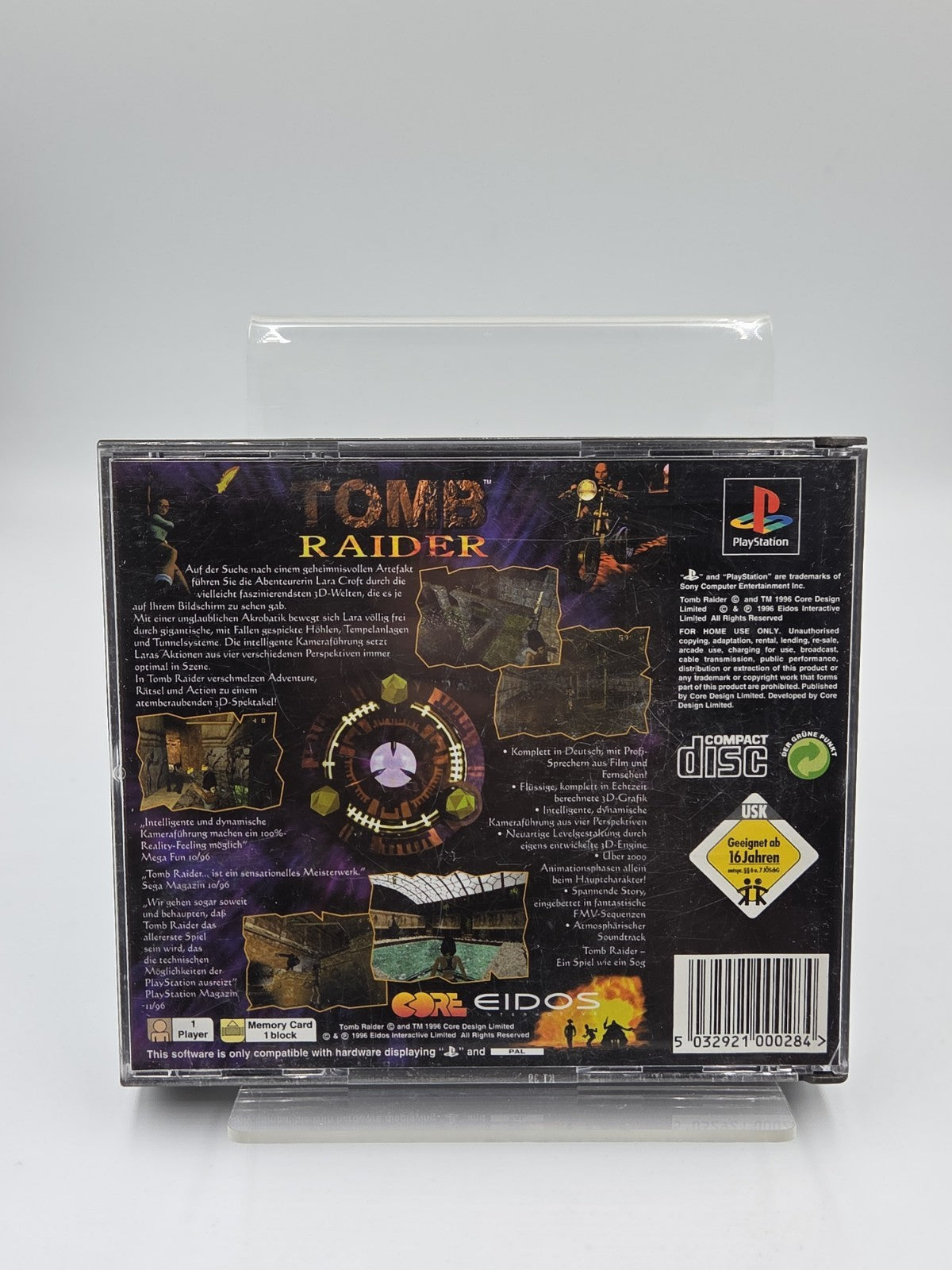 PS1 Playstation 1 Spiel Tomb Raider mit OVP und Anleitung Deutsch Big Box
