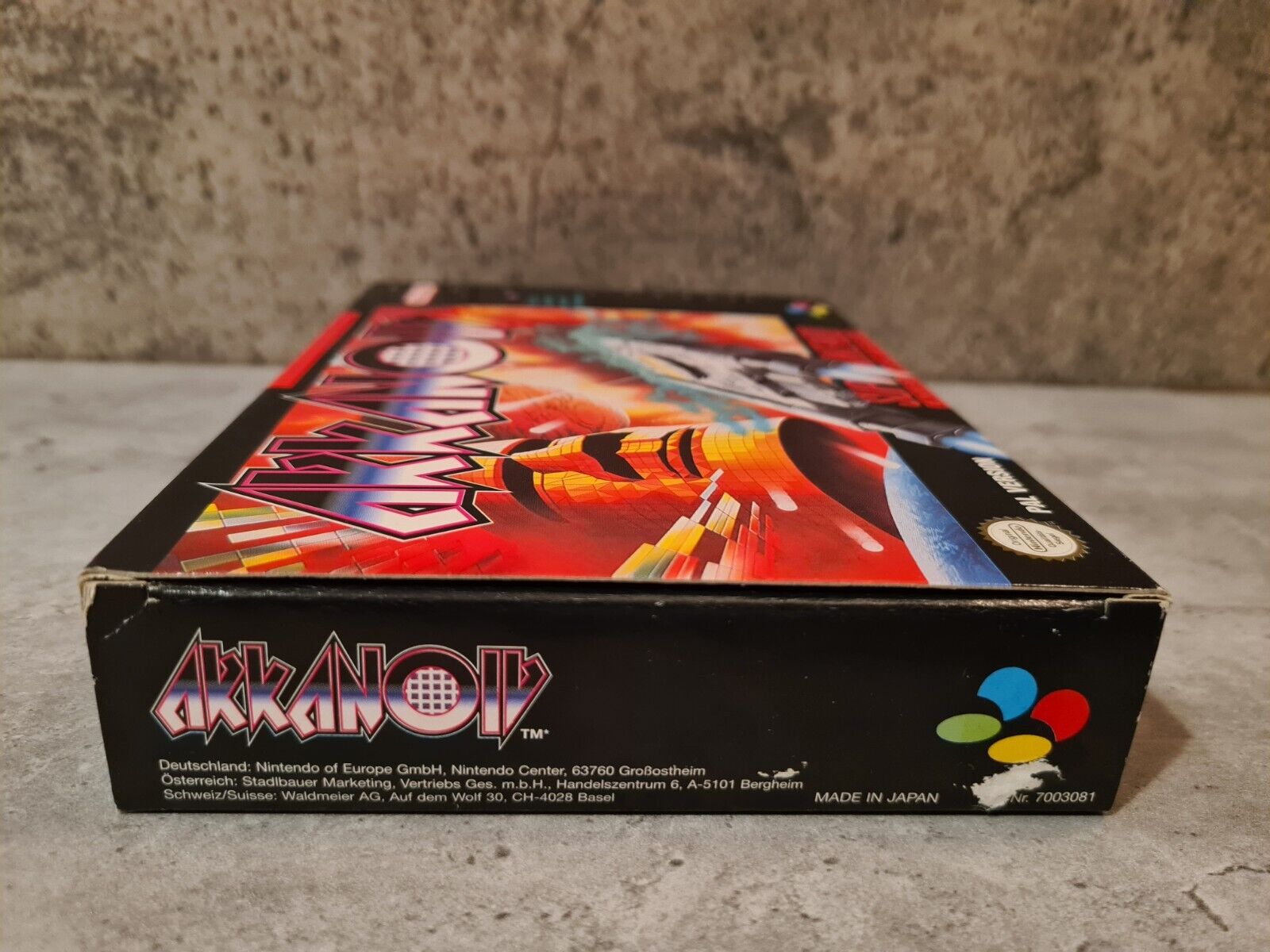 SNES Super Nintendo Akkanoiv mit OVP und Anleitung NOE - T-Retro-Games 