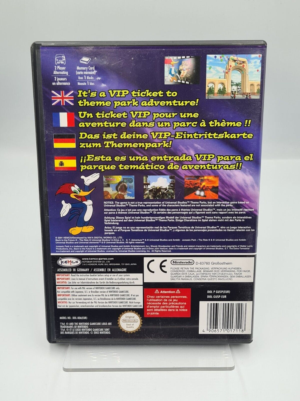 GameCube Universal Studios Theme Park Adventures mit OVP und Anleitung EUR - T-Retro-Games 