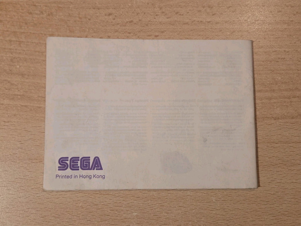 Sega Master System Alex Kidd in Miracle World Instruction Booklet USA
