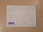 Sega Master System Alex Kidd in Miracle World Instruction Booklet USA