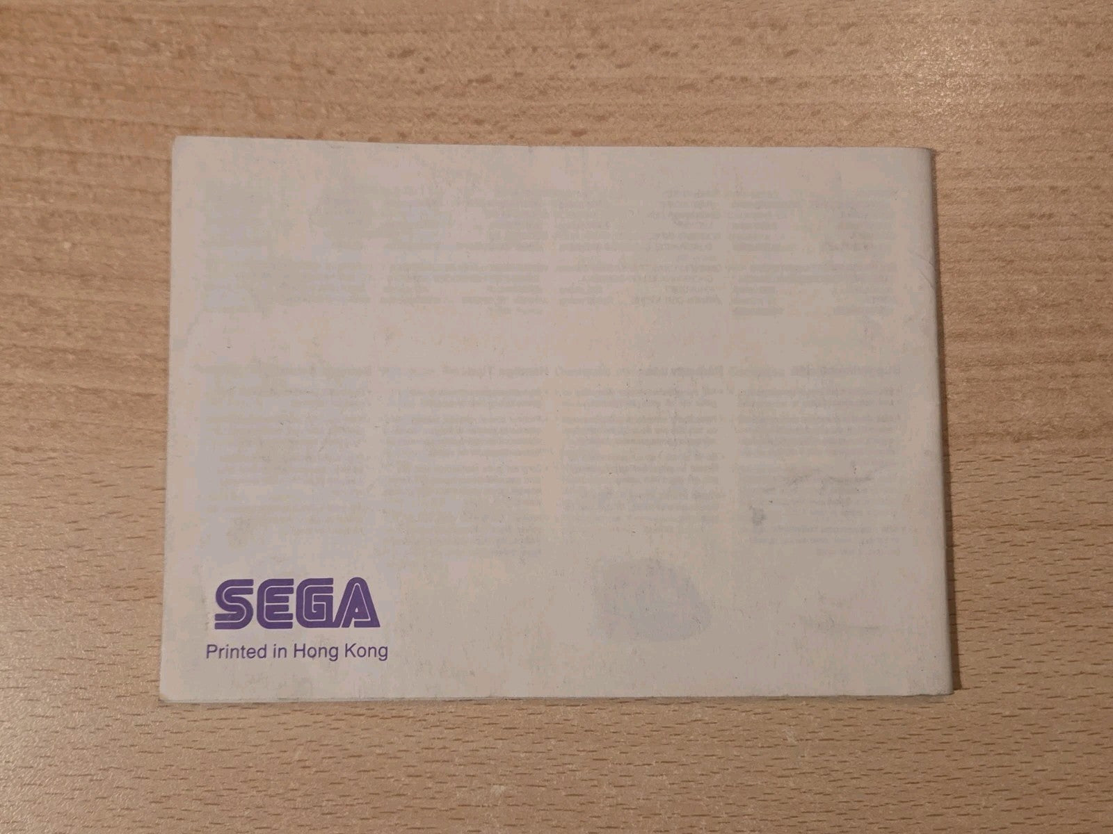 Sega Master System Alex Kidd in Miracle World Instruction Booklet USA