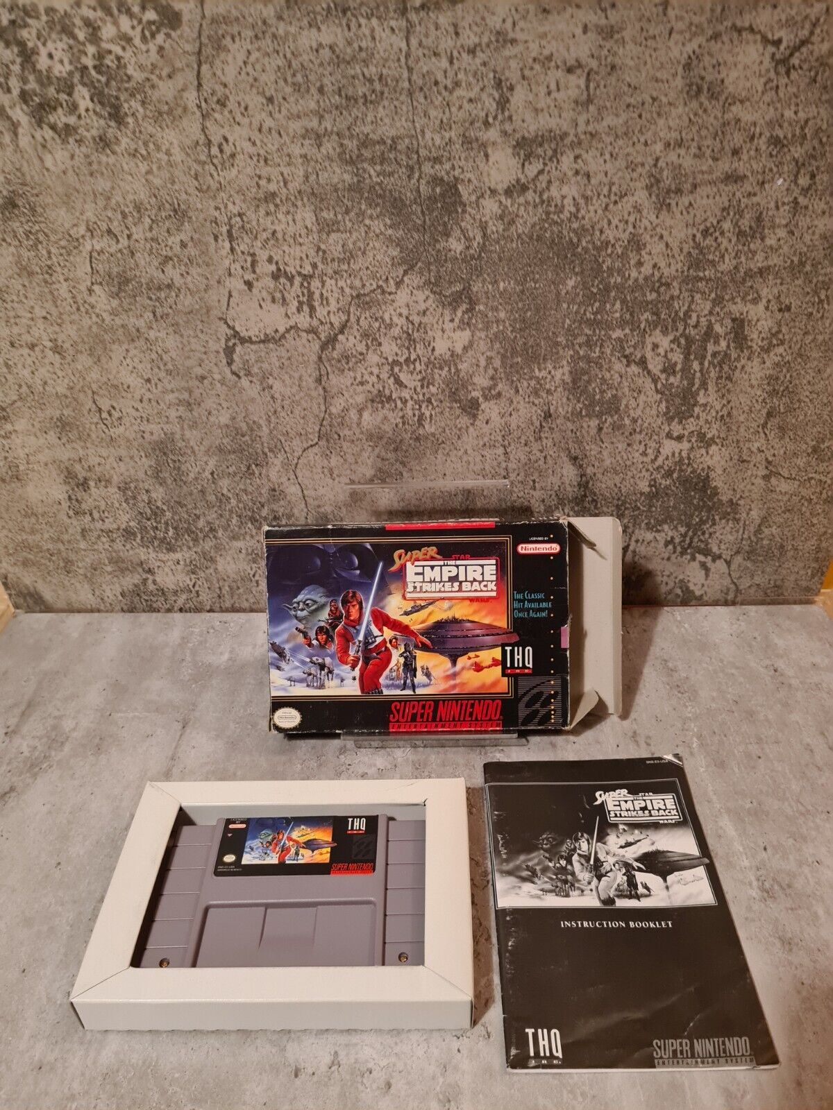 SNES Super Star Wars The Empire Strikes Back mit OVP und Anleitung NTSC USA - T-Retro-Games 