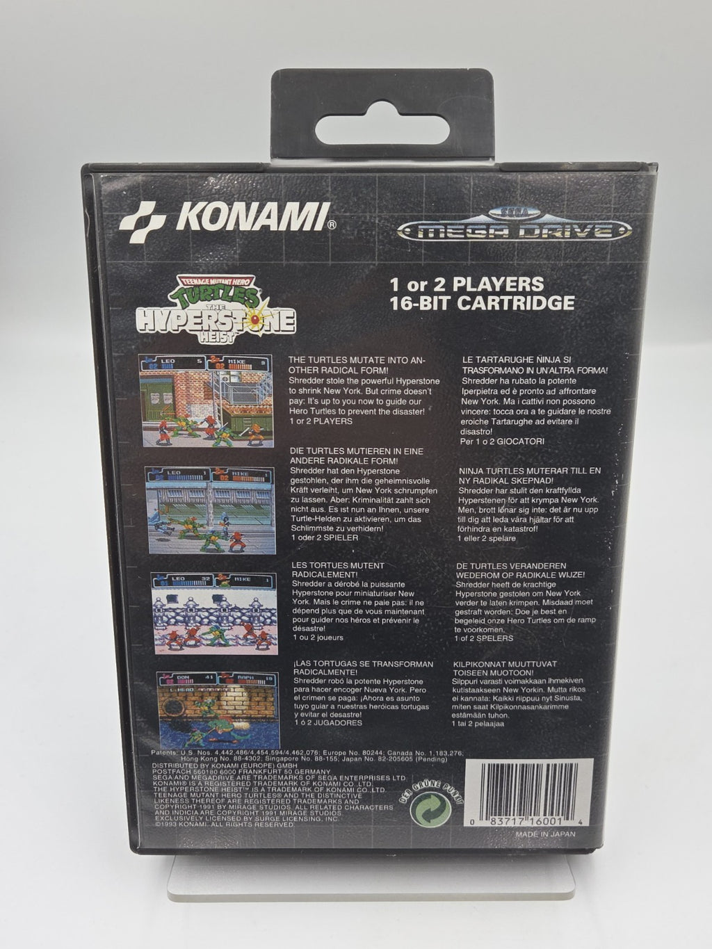 Sega Mega Drive Turtles The Hyperstone Heist mit OVP + Anleitung Multi Language 