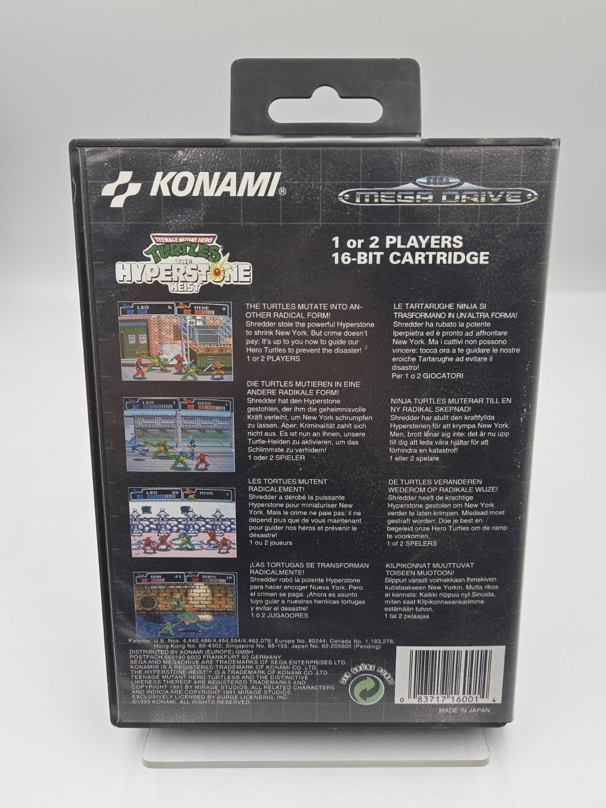 Sega Mega Drive Turtles The Hyperstone Heist mit OVP + Anleitung Multi Language 