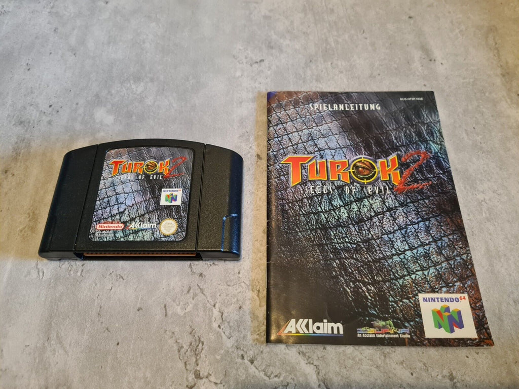 N64 Nintendo 64 Turok 2 : Seeds of Evil mit OVP und Anleitung NOE - T-Retro-Games 
