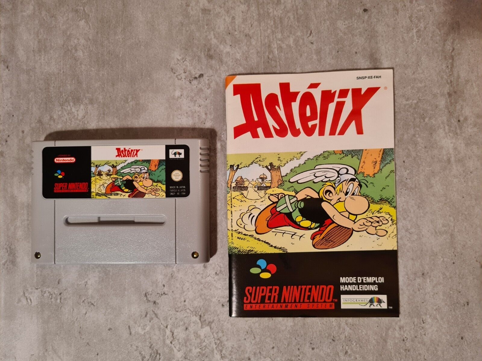 SNES Super Nintendo Asterix mit OVP und Anleitung FAH - T-Retro-Games 