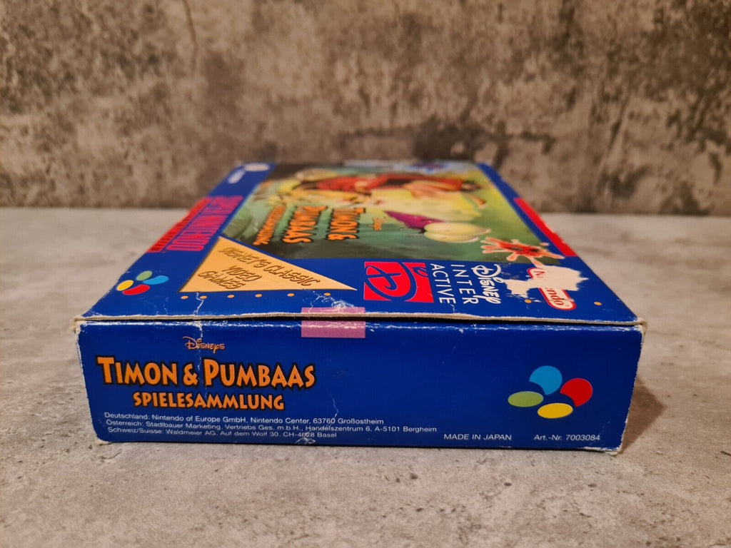 Super Nintendo Disney's Timon & Pumbaas Spielesammlung mit OVP und Anleitung NOE - T-Retro-Games 