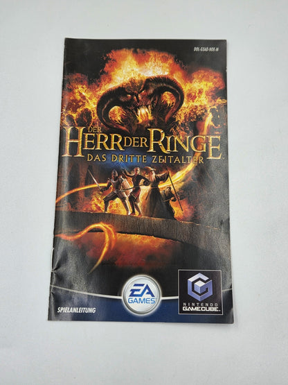 GameCube Der Herr Der Ringe Das Dritte Zeitalter mit OVP + Anleitung NOE 2 Discs
