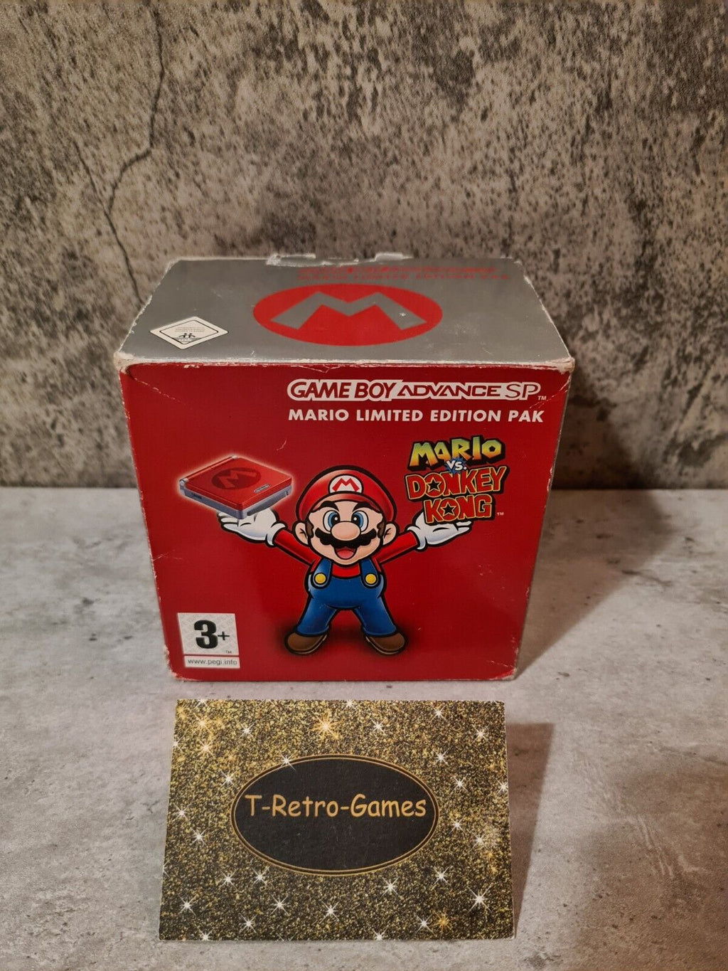 Game Boy Advance SP Mario Limited Edition Pak OVP Konsole Console AGS-001 - T-Retro-Games 