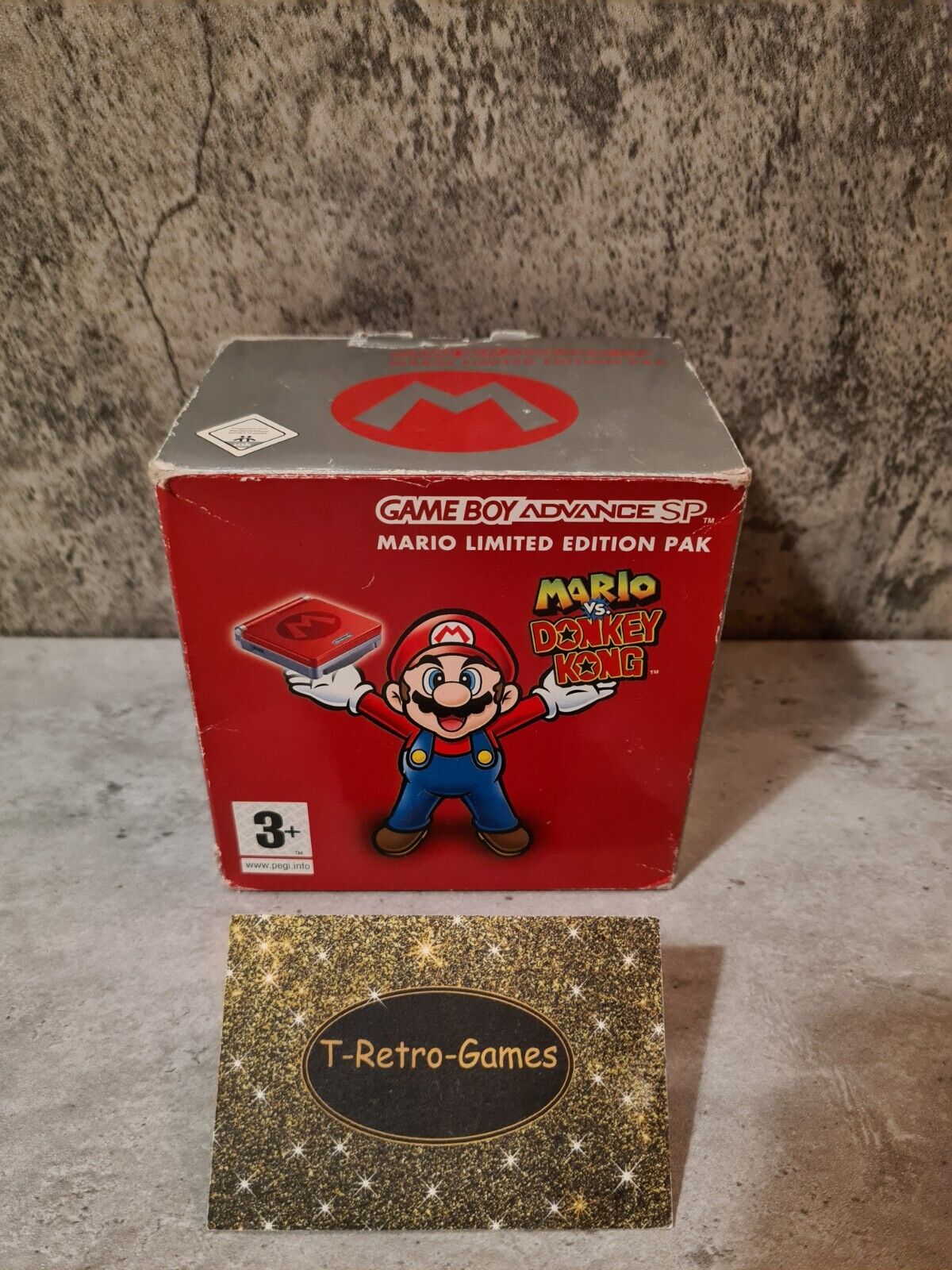 Game Boy Advance SP Mario Limited Edition Pak OVP Konsole Console AGS-001 - T-Retro-Games 