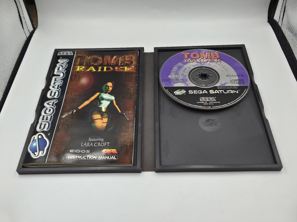 Sega Saturn Spiel Tomb Raider mit OVP und Anleitung Multi Language 