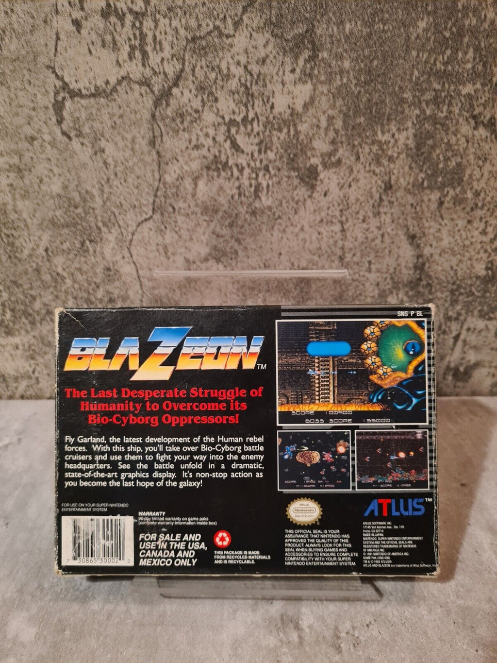 SNES Super Nintendo Blazeon mit OVP und Anleitung NTSC USA - T-Retro-Games 