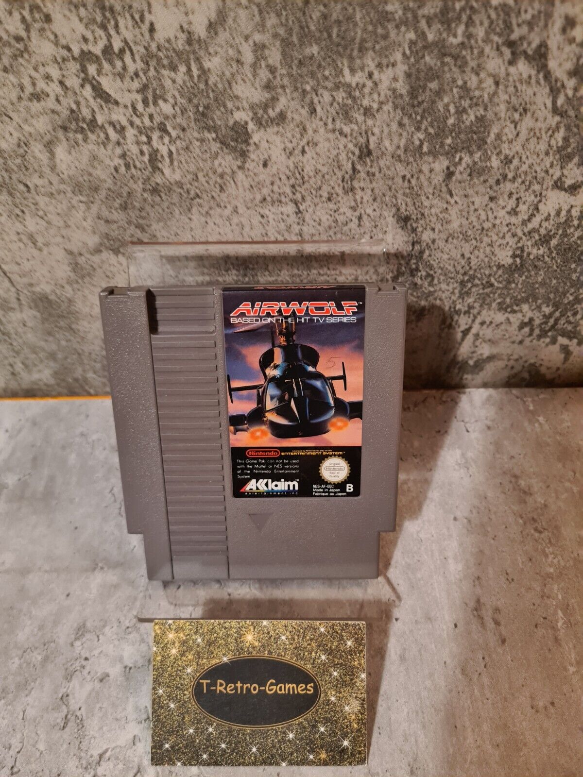 Nintendo NES Spiel Airwolf Modul EEC - T-Retro-Games 