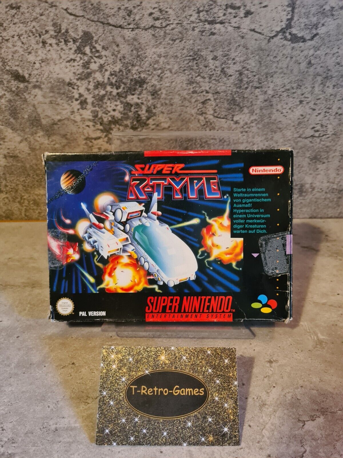 SNES Super Nintendo Super R-Type mit OVP und Anleitung NOE - T-Retro-Games 