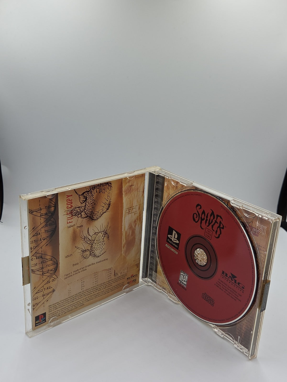 PS1 Playstation 1 Spiel Spider The Video Game mit OVP und Anleitung NTSC-USA 