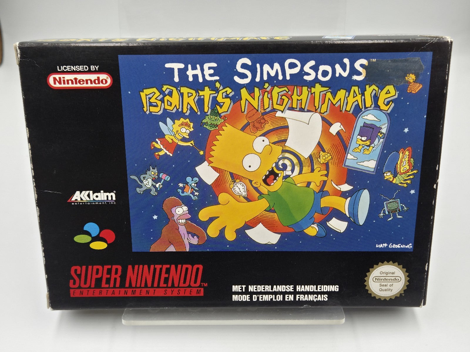 SNES Super Nintendo Spiel The Simpsons Bart's Nightmare + OVP und Anleitung FAH
