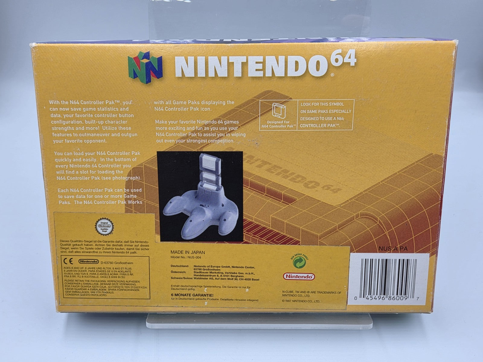 N64 Nintendo 64 Controller Pak NUS-004 OVP 