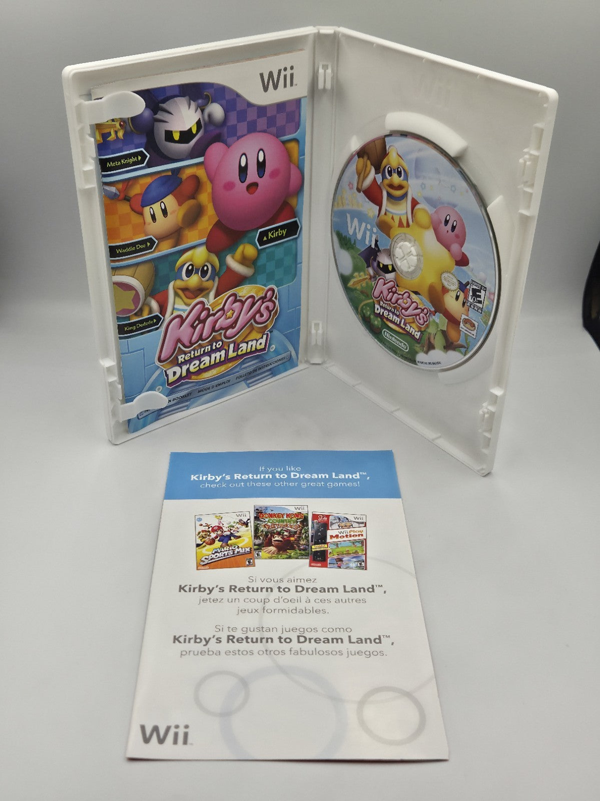 Nintendo Wii Spiel Kirby's Return To Dream Land mit OVP und Anleitung USA