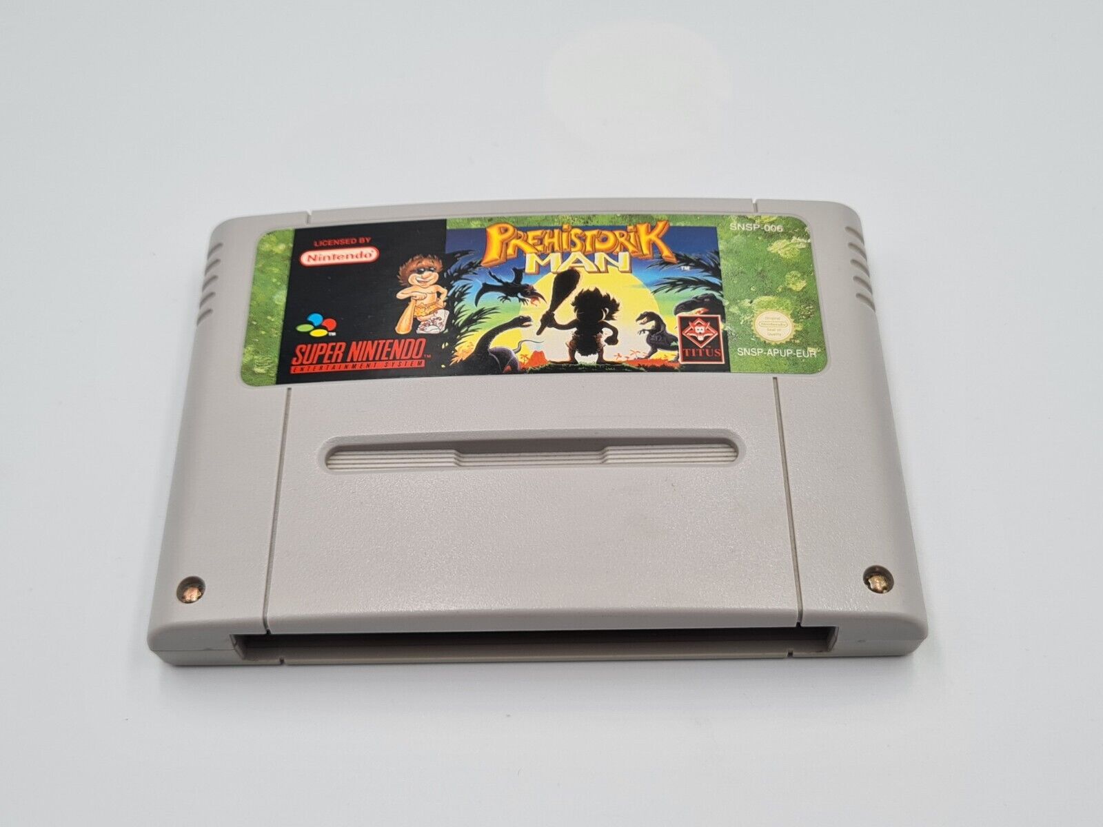 SNES Super Nintendo Prehistorik Man mit OVP und Anleitung EUR - T-Retro-Games 