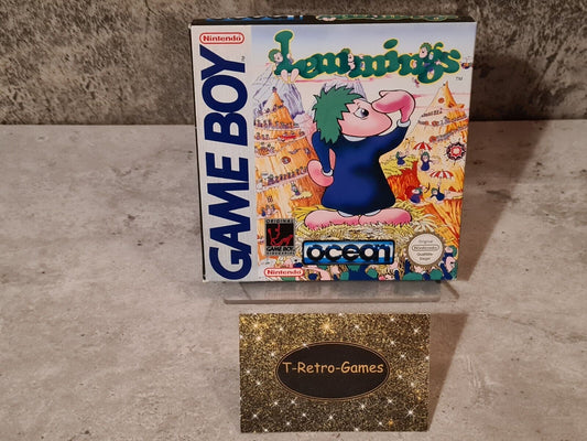 Nintendo Game Boy Classic Spiel Lemmings mit OVP und Anleitung NOE - T-Retro-Games 