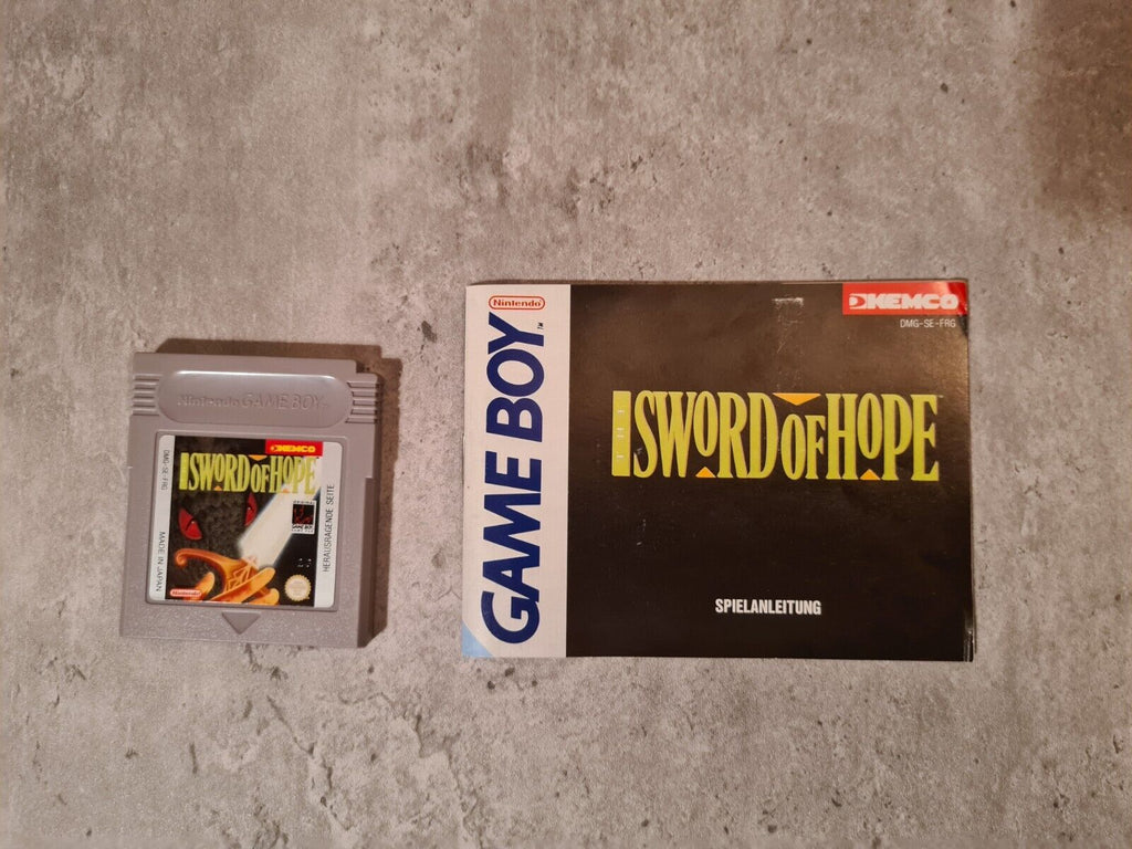 Nintendo Game Boy Classic Sword of Hope mit OVP und Anleitung FRG - T-Retro-Games 