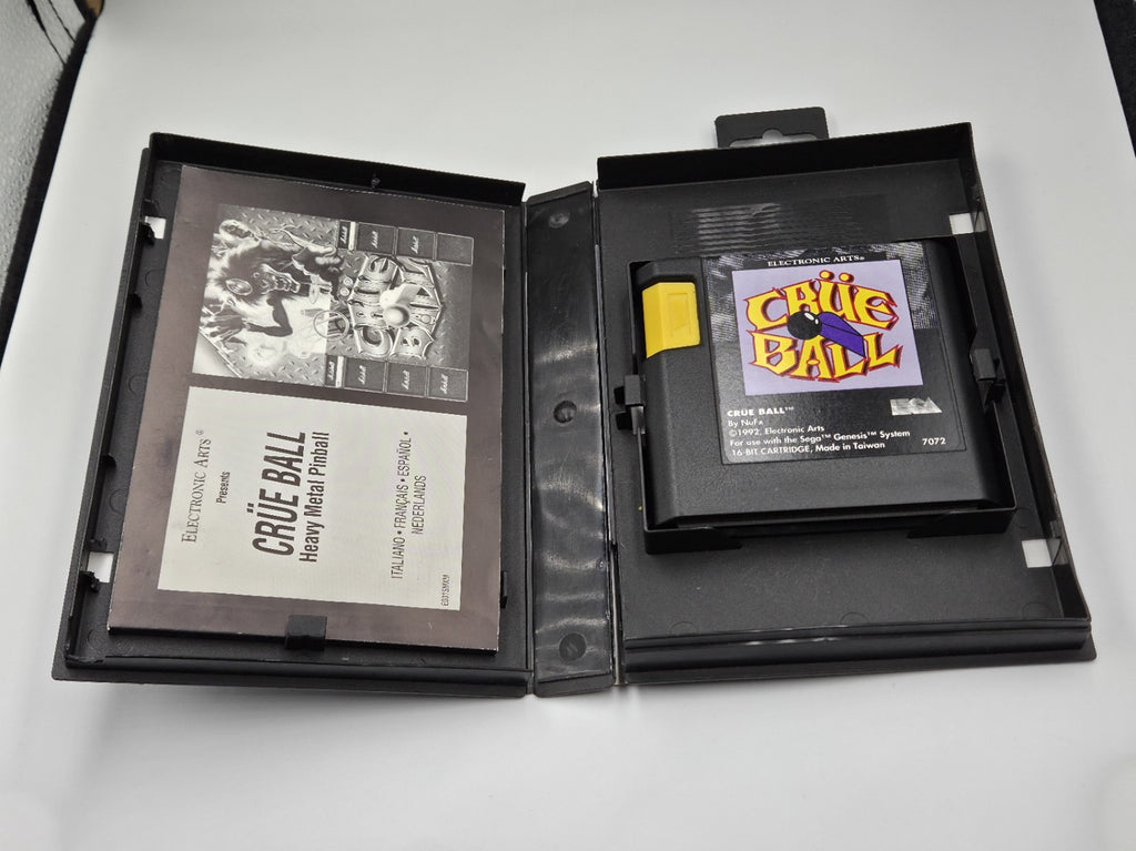 Sega Mega Drive Spiel Crüe Ball mit OVP und Anleitung Multilingual 