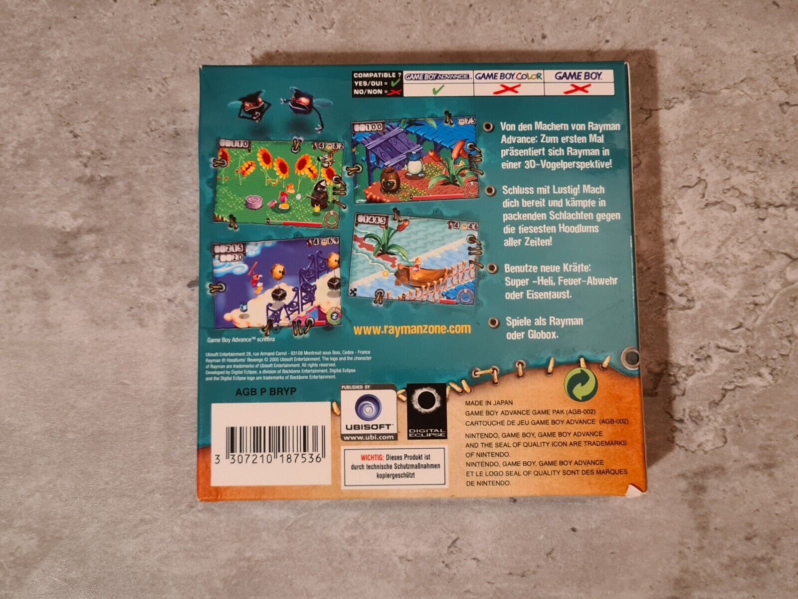 Nintendo Game Boy Advance Rayman Die Rache Der Hoodlums NOE New Old Stock - T-Retro-Games 