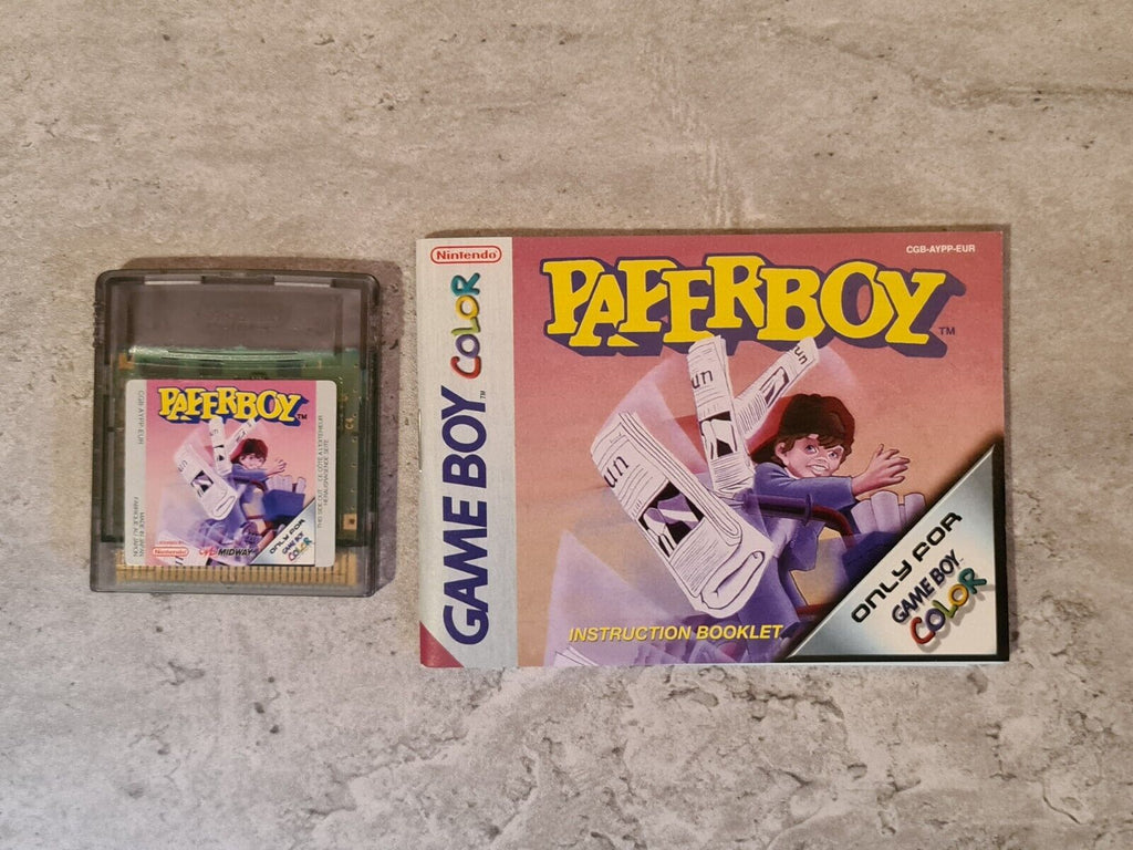 Nintendo Game Boy Color Spiel Paperboy mit OVP und Anleitung EUR - T-Retro-Games 