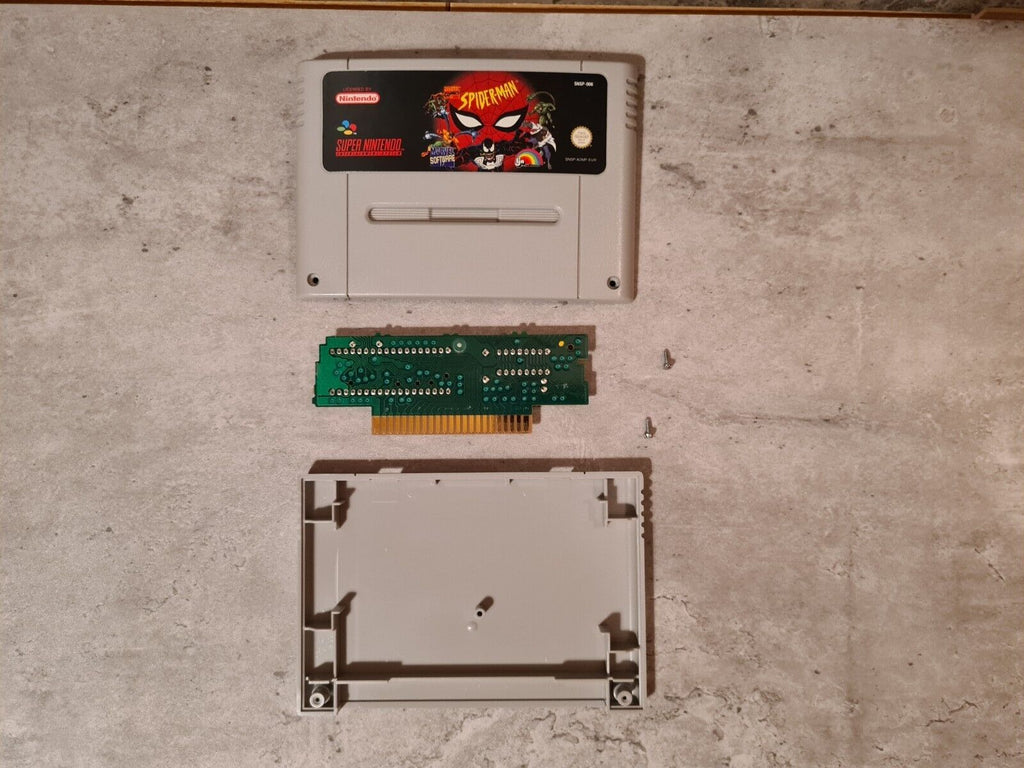 SNES Super Nintendo Spider-Man The Animated Series Modul EUR - T-Retro-Games 