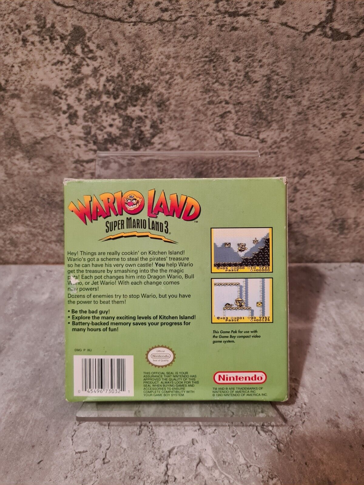 Nintendo Game Boy Wario Land Super Mario Land 3 mit OVP und Anleitung USA - T-Retro-Games 