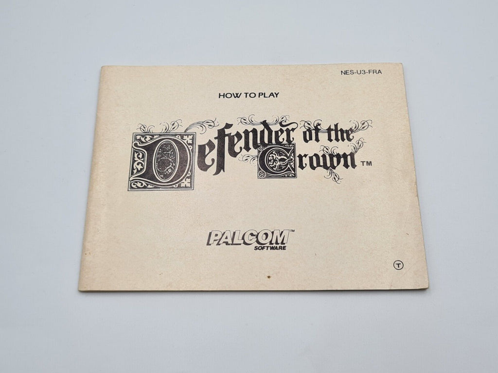 NES Defender of The Crown mit OVP und Anleitung FRA - T-Retro-Games 