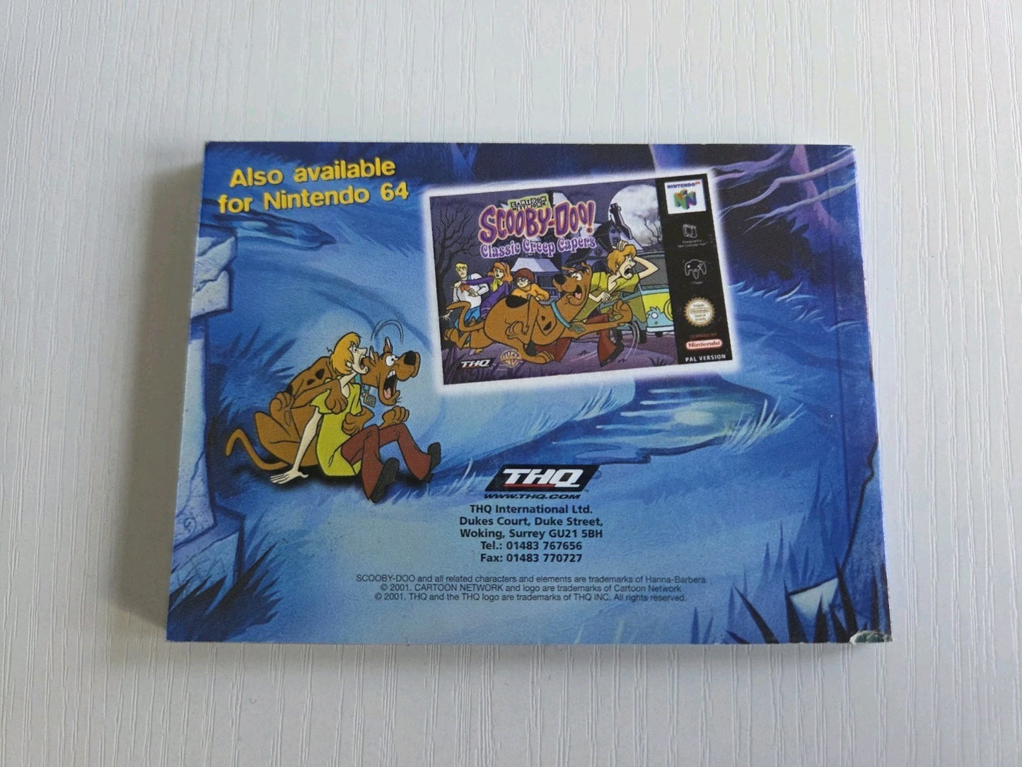 Nintendo Game Boy Color Spielanleitung Scooby Doo! Classic Creep Capers EUR