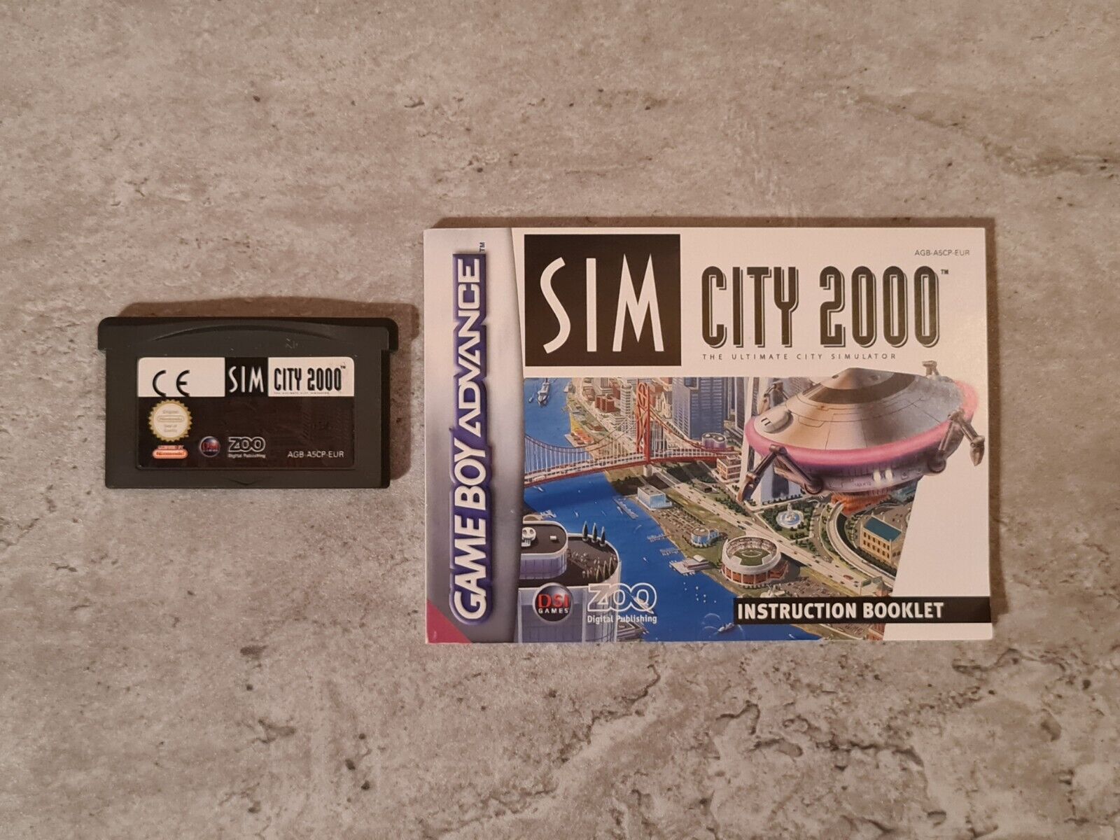 Nintendo Game Boy Advance Sim City 2000 mit OVP und Anleitung EUR - T-Retro-Games 