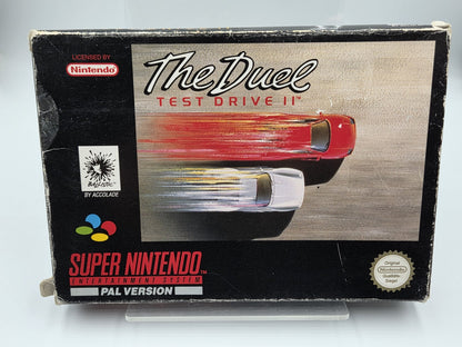 SNES Super Nintendo The Duel Test Drive II mit OVP und Anleitung NOE