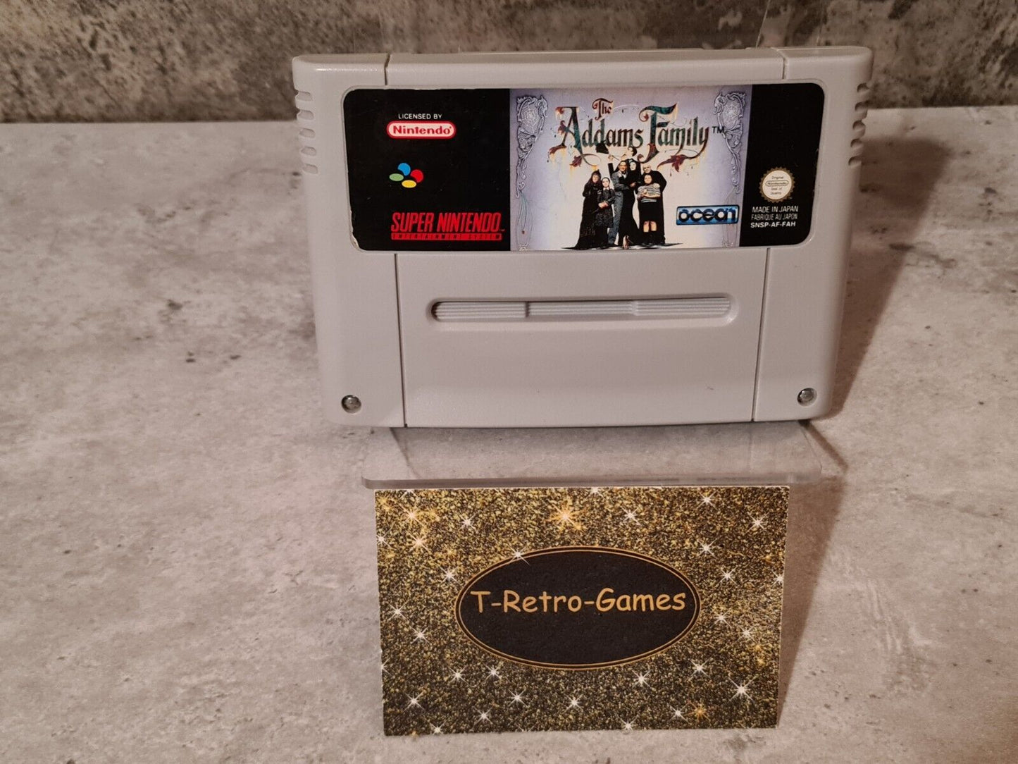 SNES Super Nintendo The Addams Family FAH Modul - T-Retro-Games 
