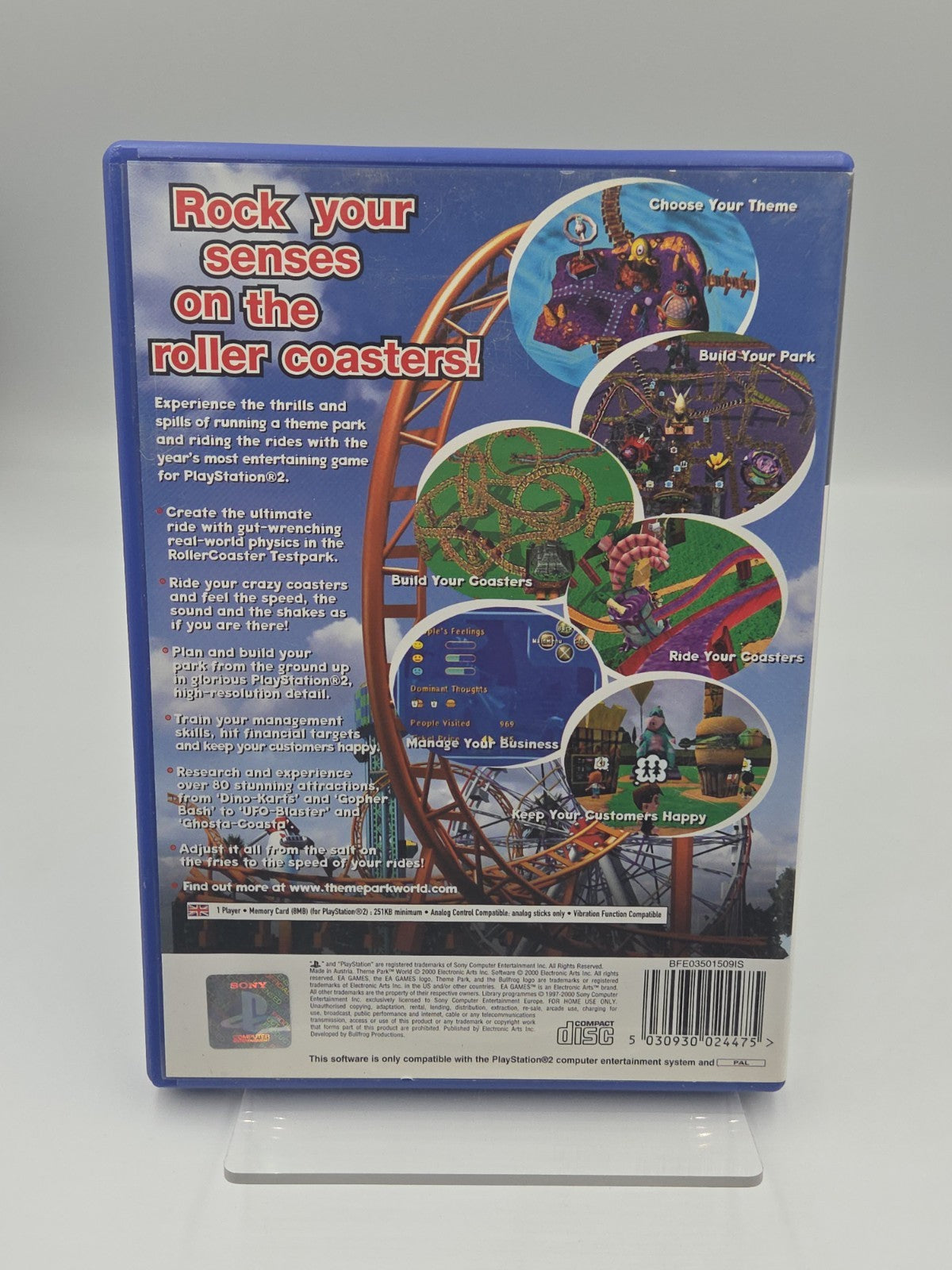 PS2 Playstation 2 Spiel Theme Park World mit OVP und Anleitung Englisch