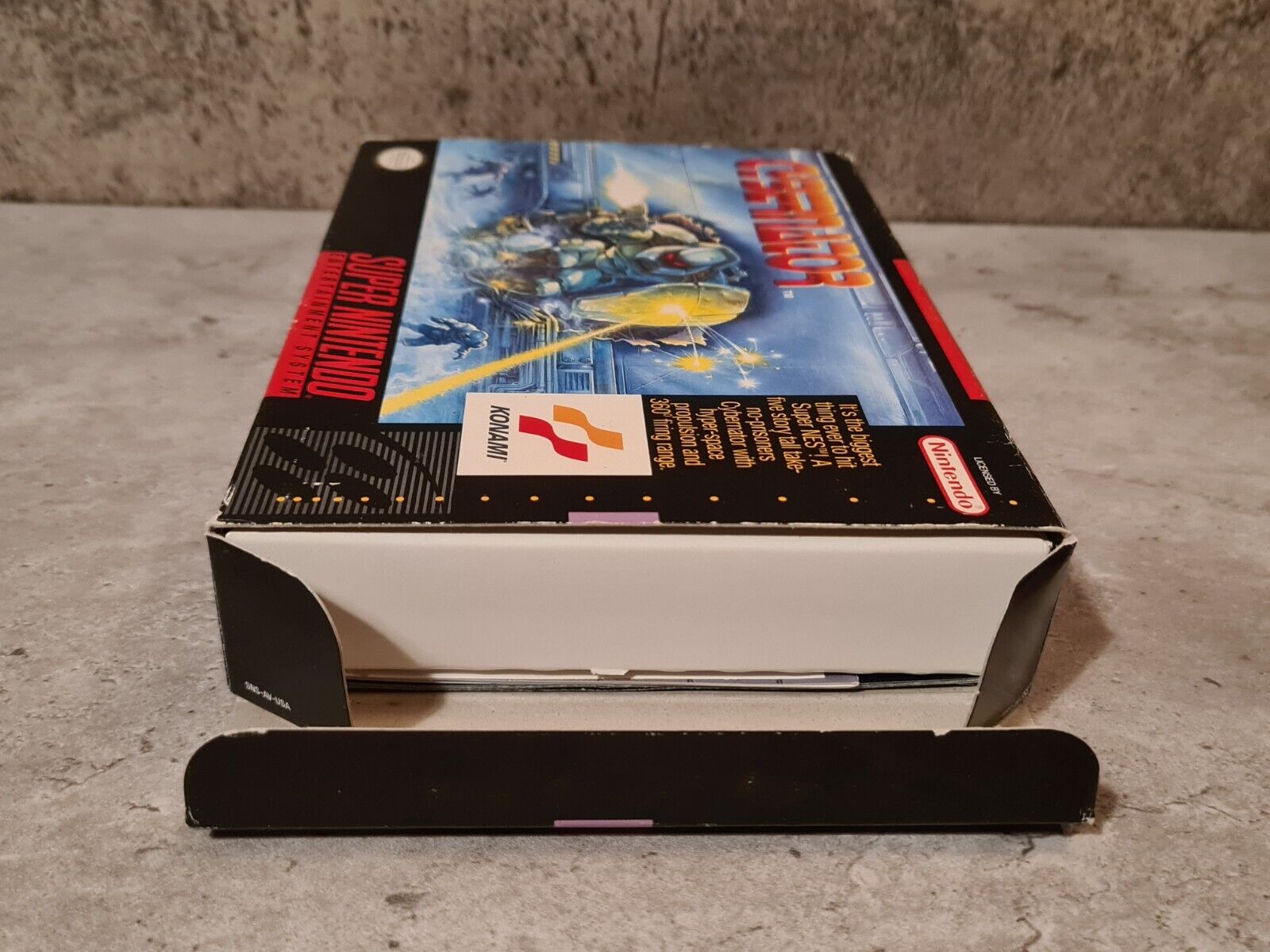 SNES Super Nintendo Cybernator mit OVP und Anleitung NTSC-USA - T-Retro-Games 