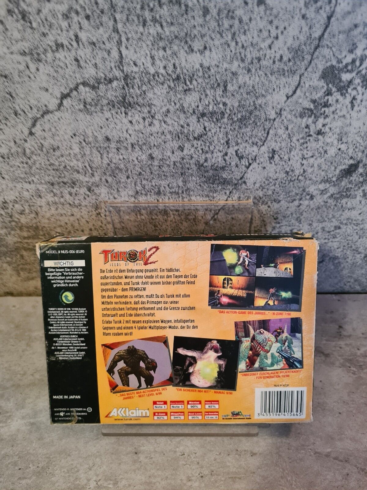 N64 Nintendo 64 Turok 2 : Seeds of Evil mit OVP und Anleitung NOE - T-Retro-Games 