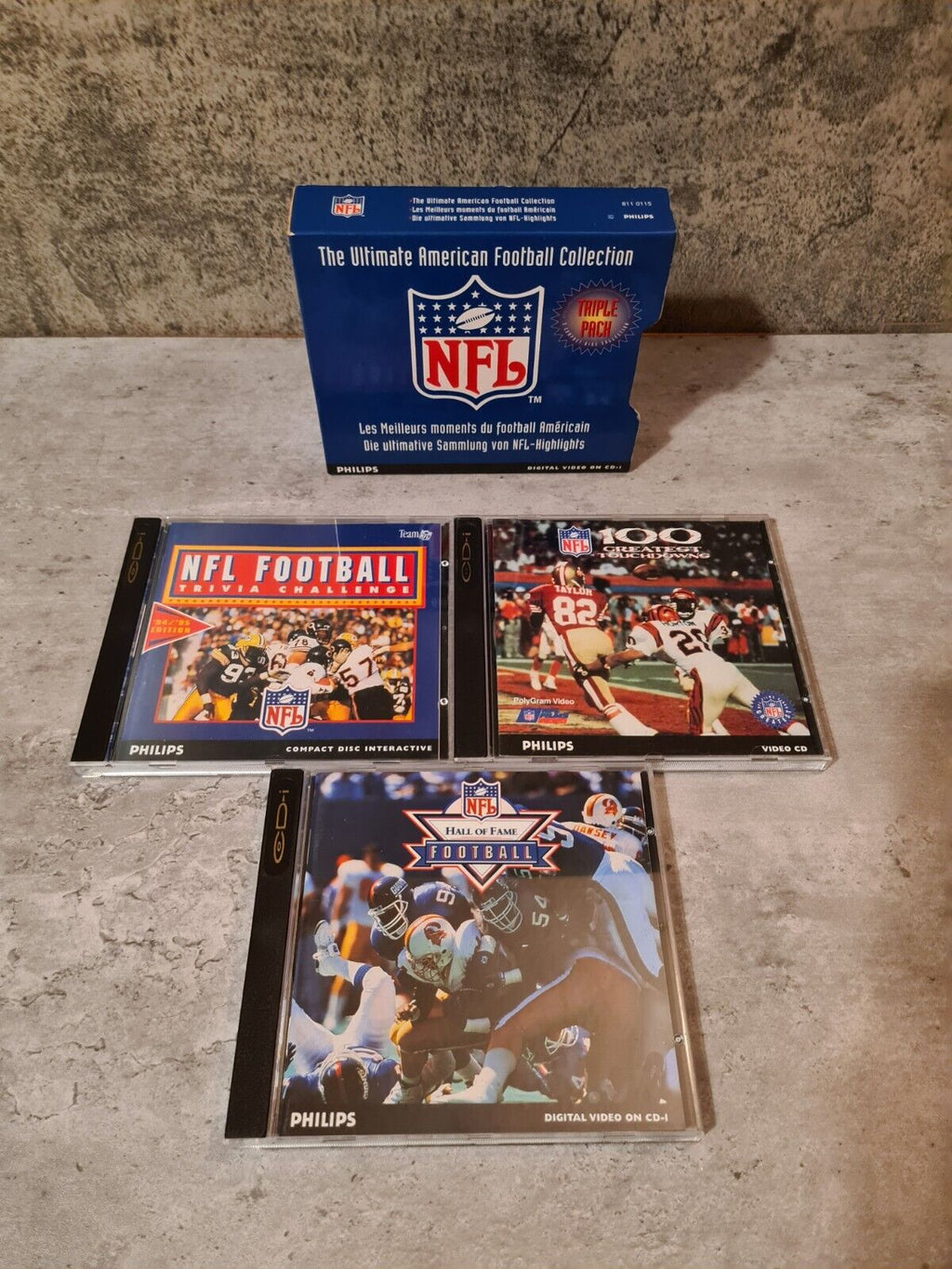 Philips CD-i NFL Triple Pack 3 Discs - T-Retro-Games 