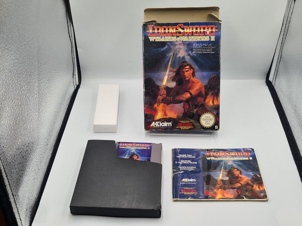 NES IronSword Wizards & Warriors II mit OVP und Anleitung FRA - T-Retro-Games 