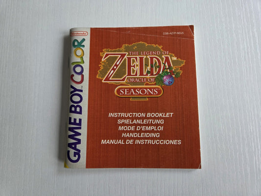 Nintendo Game Boy Color Spielanleitung The Legend of Zelda Oracle of Seasons NEU