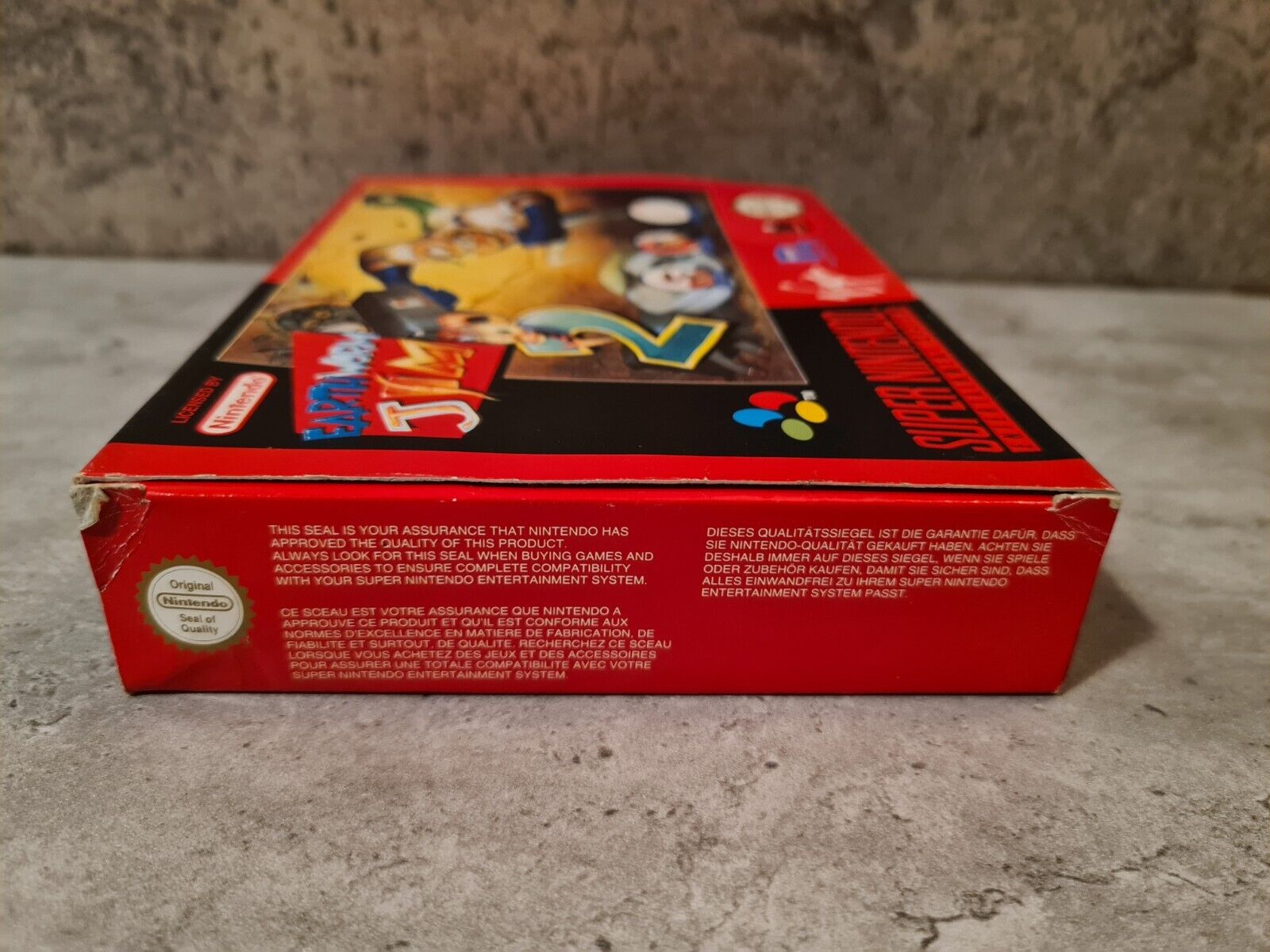 SNES Super Nintendo Earthworm Jim 2 mit OVP und Anleitung EUR - T-Retro-Games 